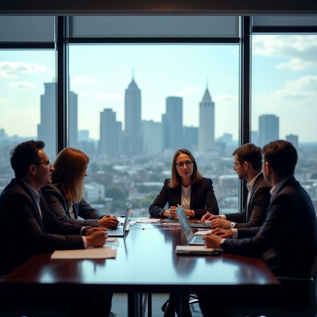 Equipo de FinInvest Argentina en oficina moderna